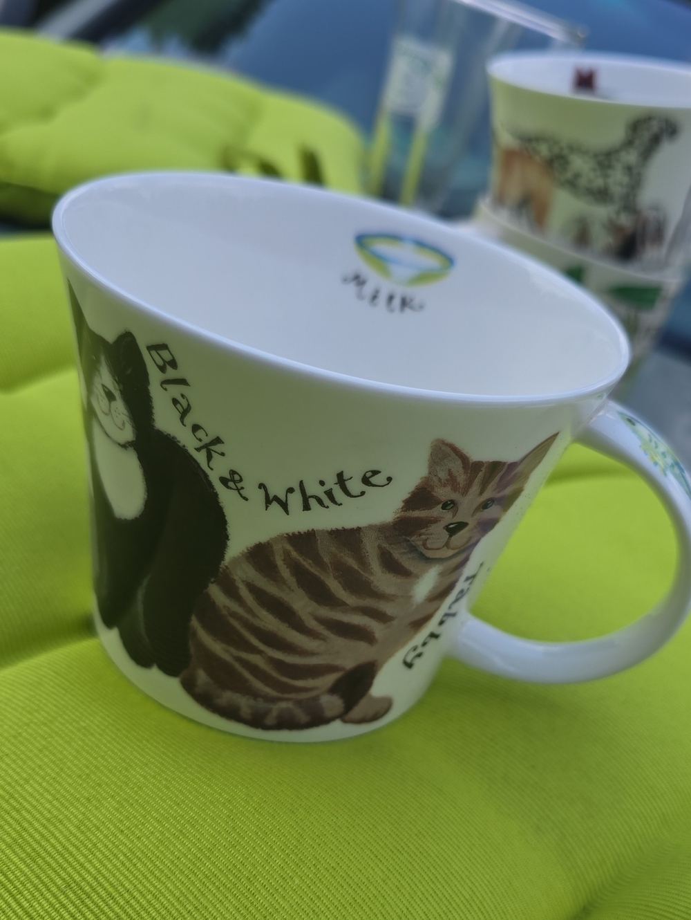 Whiskas Purr Roy Kirkham Cat Print Ceramic Mug  Y2k 2001 Bone China